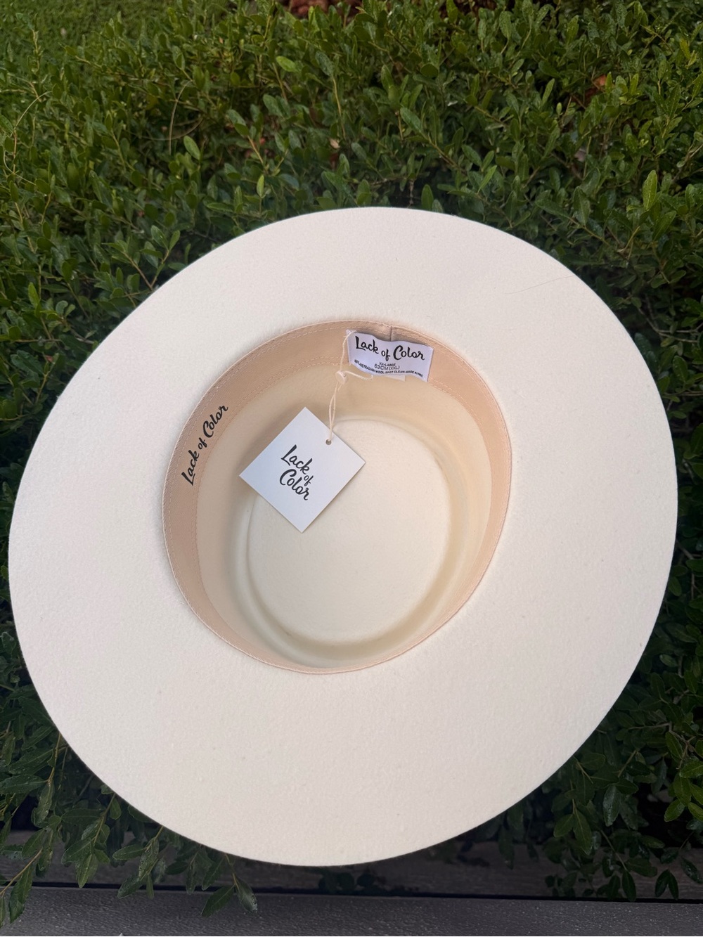Lack Of Color Cream and Lavender Hat - Picture 7 of 12
